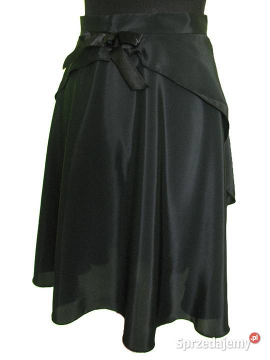 Spódnica czarna z połyskiem 38 M pas 70 Siedlce