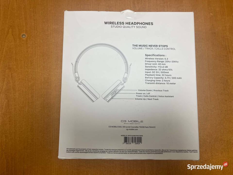 Słuchawki Nauszne GUESS Wireless Headphones BT Elbląg
