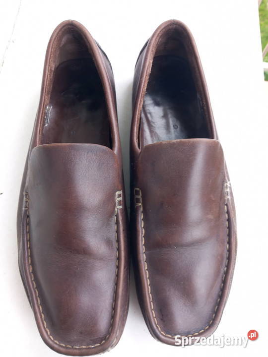mokasyny męskie skórzane brązowe Clarks