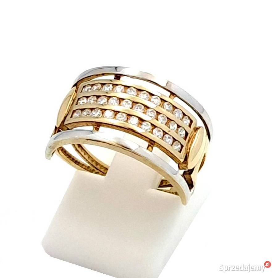 Pierścionek r14 Złoty pr333 Obrączkowy z Poznań