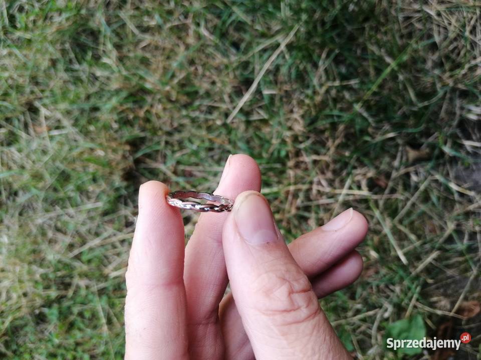 Srebrny pierścionek o symbolu węża srebro Kraków