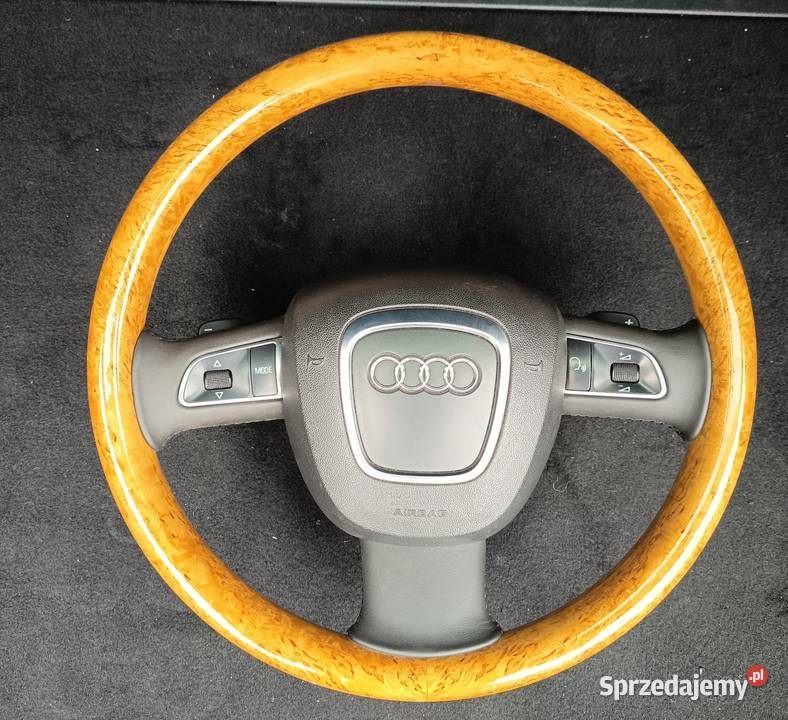 NOWA kierownica drewno multi łopatki Airbag Audi Lubaczów