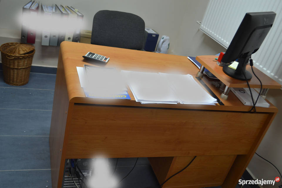 MEBLE BIUROWE drewniane komplet OKAZJA Koszalin