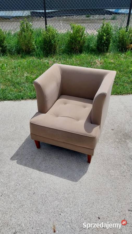 Fotel Wypoczynkowy w Kolorze Beżowym zestaw 4 Gastronomia Kazuń Polski