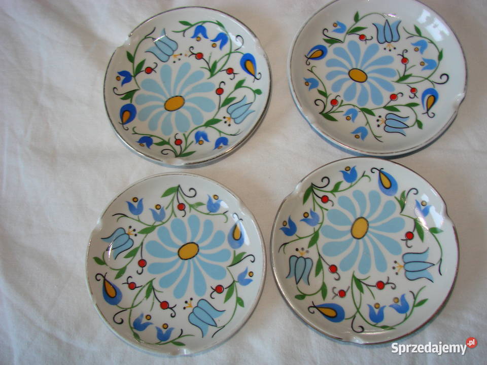 Lubiana wzór kaszubski popielniczka Porcelana i szkło Porcelana i szkło pomorskie Pruszcz Gdański