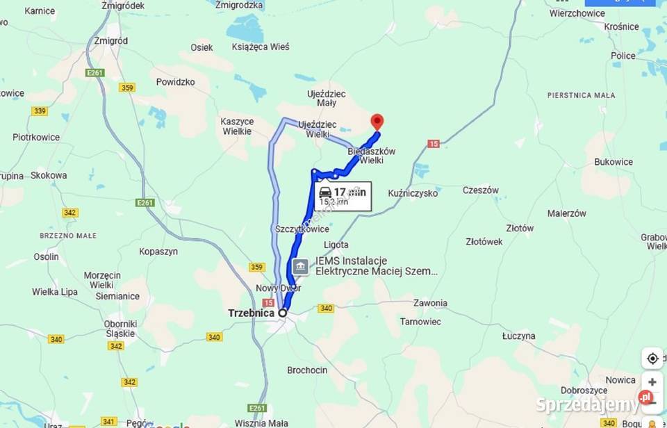Działka inwestora Brzezie Trzebnica Sprzedaż sprzedam