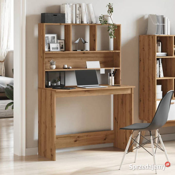 Biurko z półkami dąb Artisan 102x45x148 WM855835 mazowieckie Warszawa sprzedam