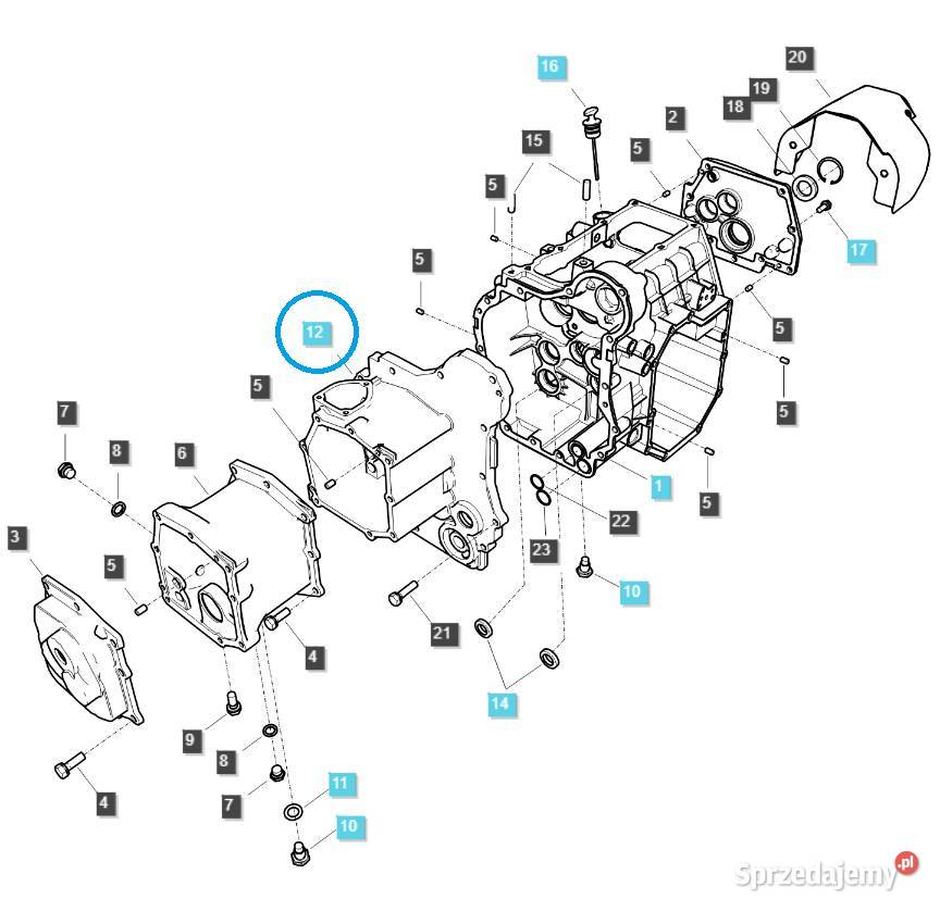 Obudowa przekładni mechanicznej TRG280 LS