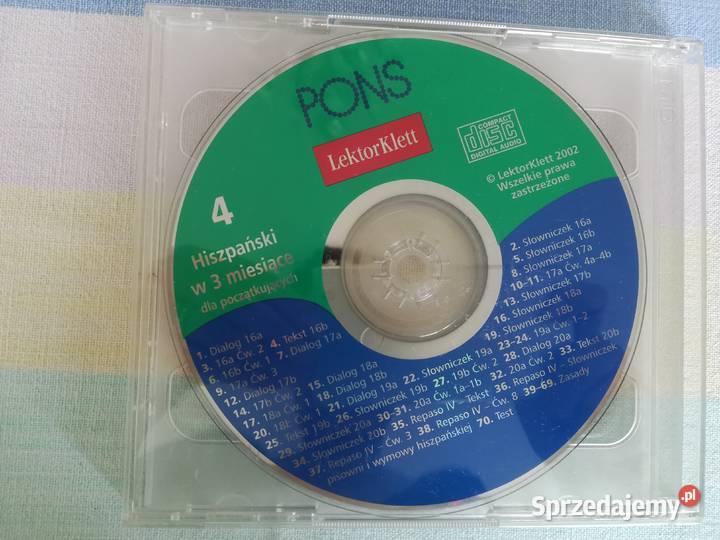 płyta cd do nauki języka hiszpańskiego Pons Kultura i Rozrywka pomorskie Gdańsk sprzedam
