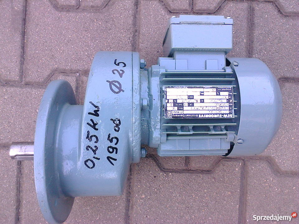 Motoreduktor 025 kW 195 obr 3faz Leszno