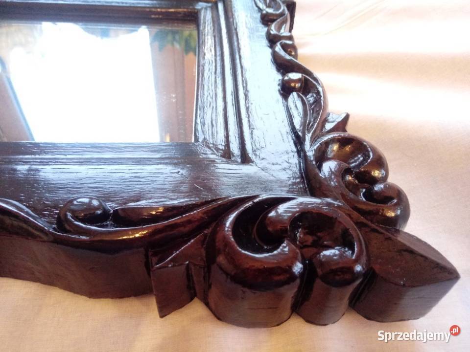 lustro rzeźbiona rama Piotrówek