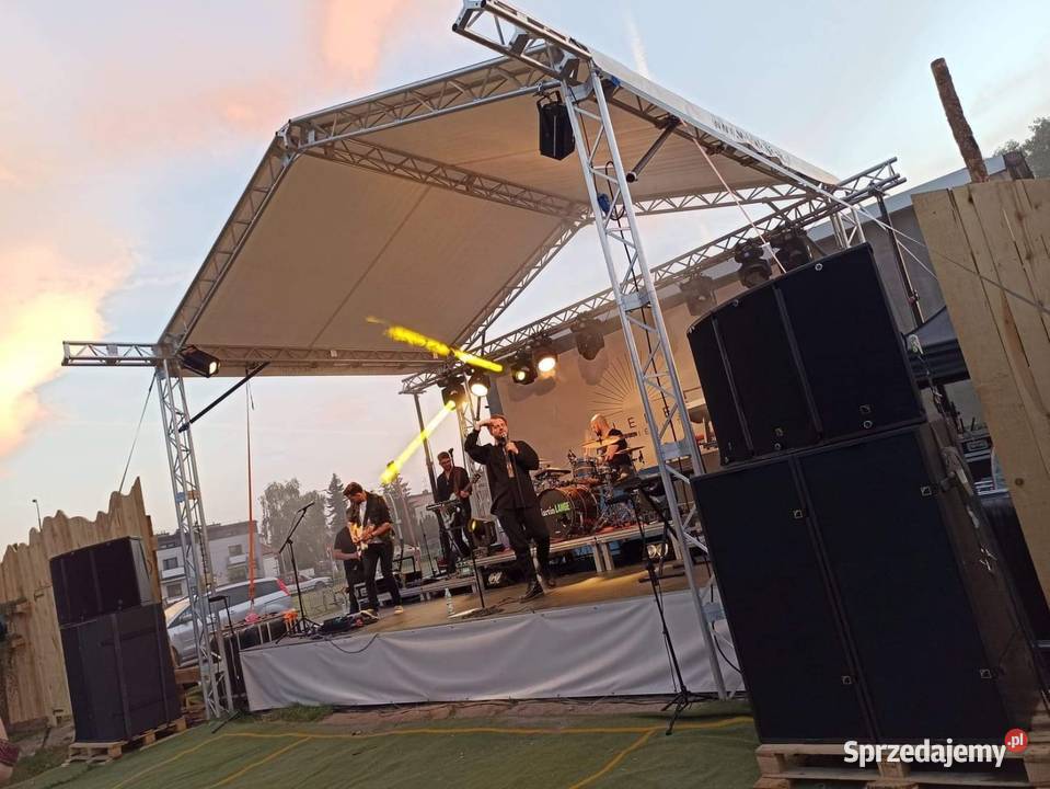 Scena 7x5m estrada zadaszenie sceniczne wynajem Poznań