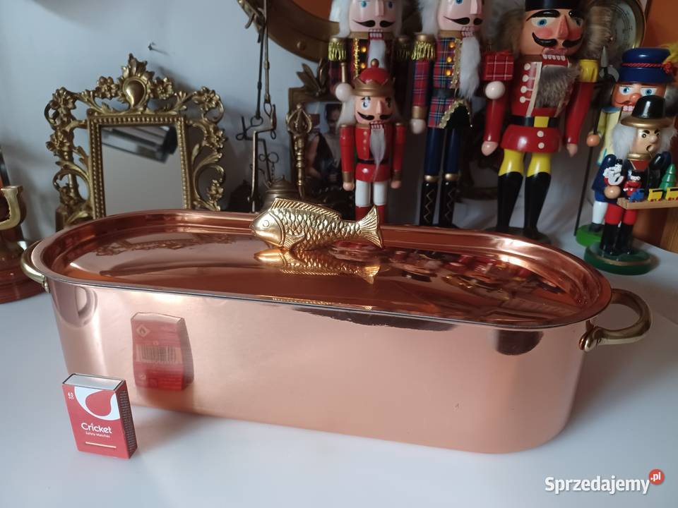 Brytfanna sygnowana miedziana Poznań