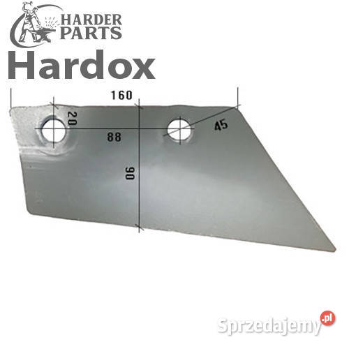 Lemiesz przedpłużka HARDOX 5116P części do pługa