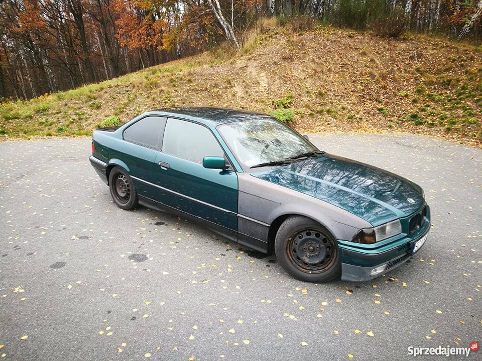 BMW e36 325i coupe kubełki szpera 100 zdrowa śląskie Jastrzębie-Zdrój