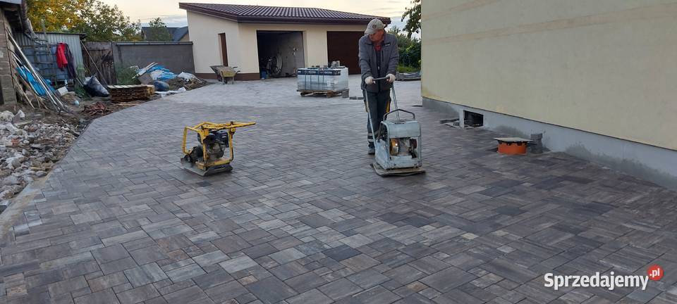 Schody tarasy z kostki brukowej Palisada palinea Wyszogród