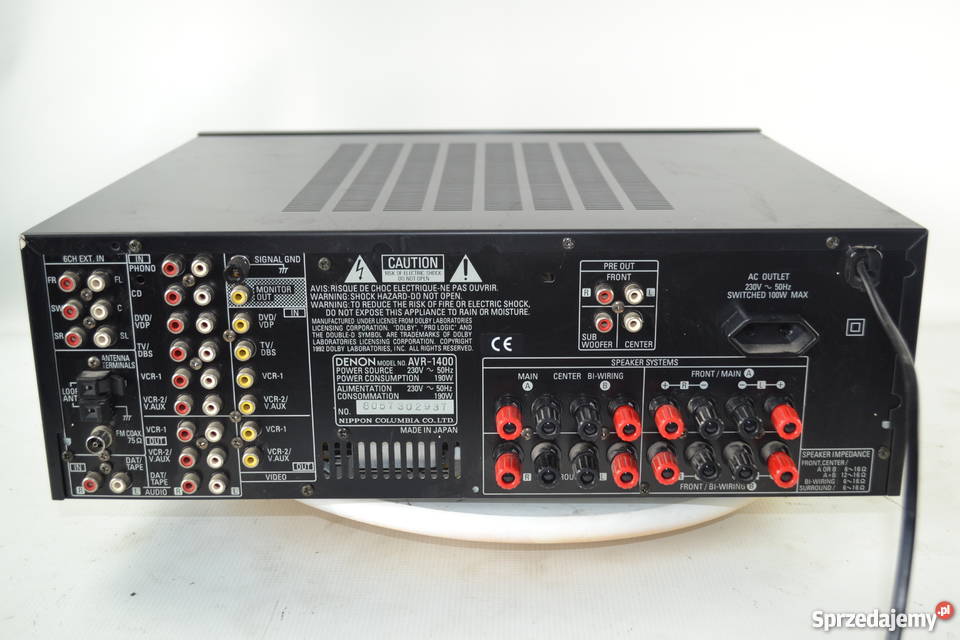 DENON AVR1400 Wieża Wzmacniacze i pokrewne Piotrków Trybunalski