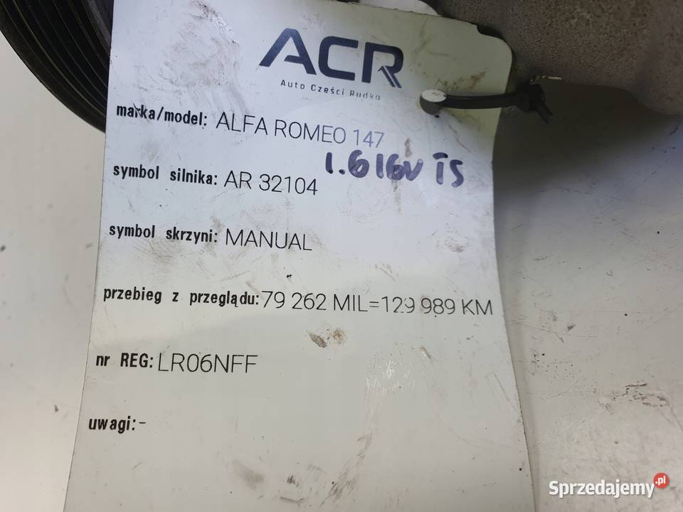 Alfa Romeo 147 16 16V TS POMPA WSPOMAGANIA osobowe Rudka