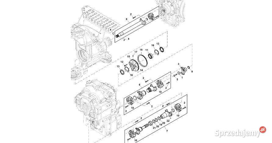 John Deere 9470RX Przegub uniwersalny RE40113 wielkopolskie Jastrzębniki