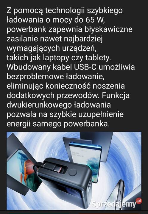 Powerbank 65 Wat 20000mAh