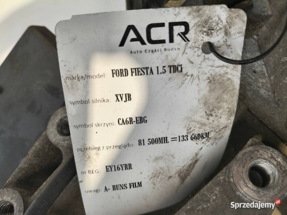 SKRZYNIA BIEGÓW Ford Fiesta VII MK7 15 TDCI