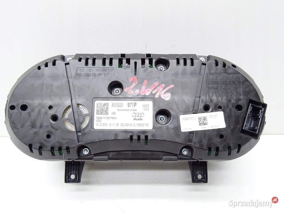 LICZNIK ZEGARY 8V0920971P AUDI A3 8V 14 TSI UK osobowe