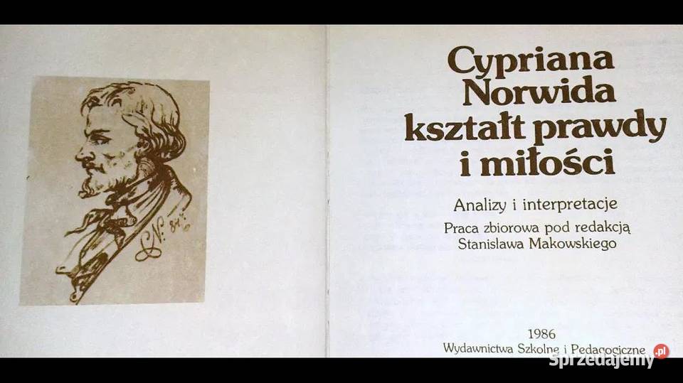 Cypriana Norwida kształt prawdy i miłości S