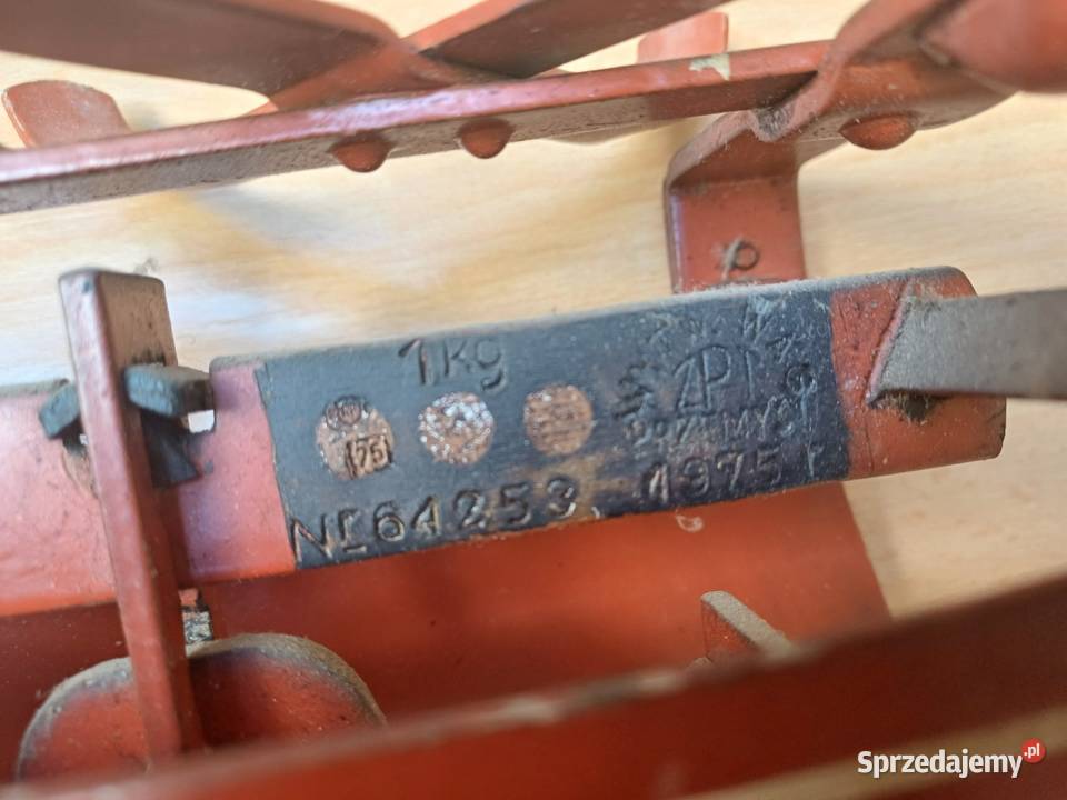 Stara waga szalkowa ZPT Przemyśl PRL 1975r Kraków sprzedam