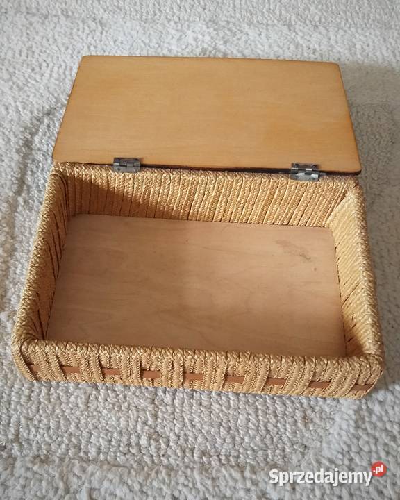 Niezwykła szkatułka z dawnych lat vintage PRL Warszawa sprzedam
