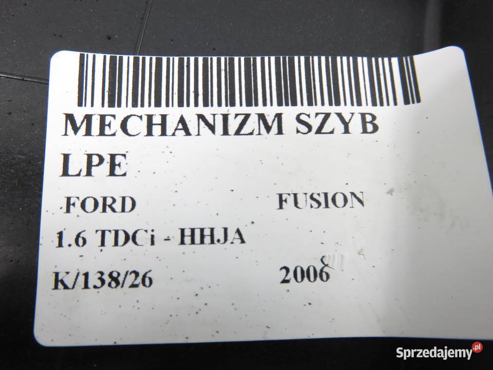 PODNOŚNIK SZYBY LEWY PRZEDNI FORD FUSION sprzedam