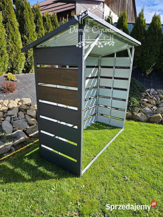 Wiata śmietnikowa otwarta drewutnia 2x08 m Płock
