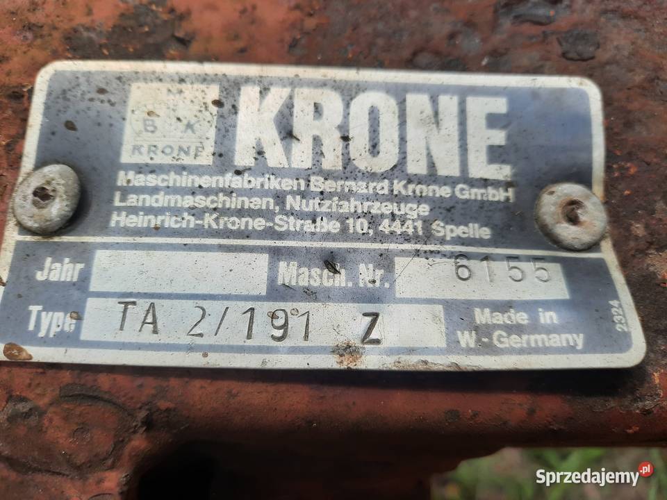 Kosiarka rotacyjna krone 180 Jarocin
