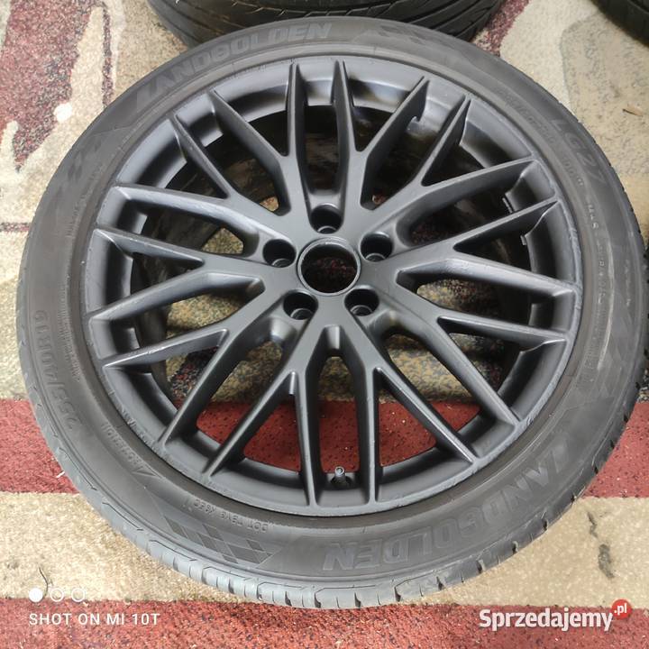 Alufelgi 4G9601025K AUDI 85 x 19H2 ET43 2 opony Średnica 19"