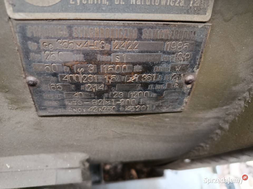 Prądnica synchroniczna samowzbudna model 355m403 Legionowo