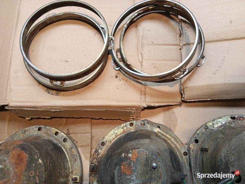 Fiat 125p garnki mocowania lampy przednie ramki