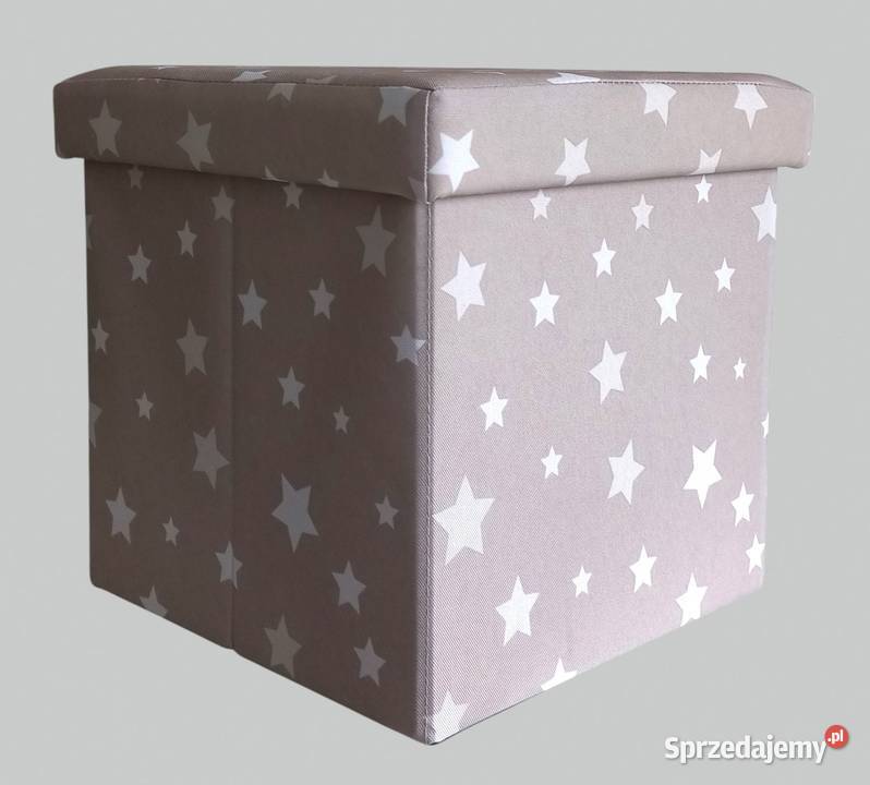 Pufa z miejscem do przechowywania 30x30 gwiazdki Chrzanów