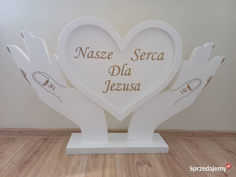 Serce z oświetleniem led dłonie dekoracja Dom i Ogród Dobrzyca