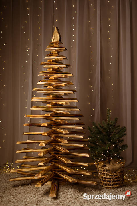 Choinka drewniana ekologiczna naturalne drzewko Kalety
