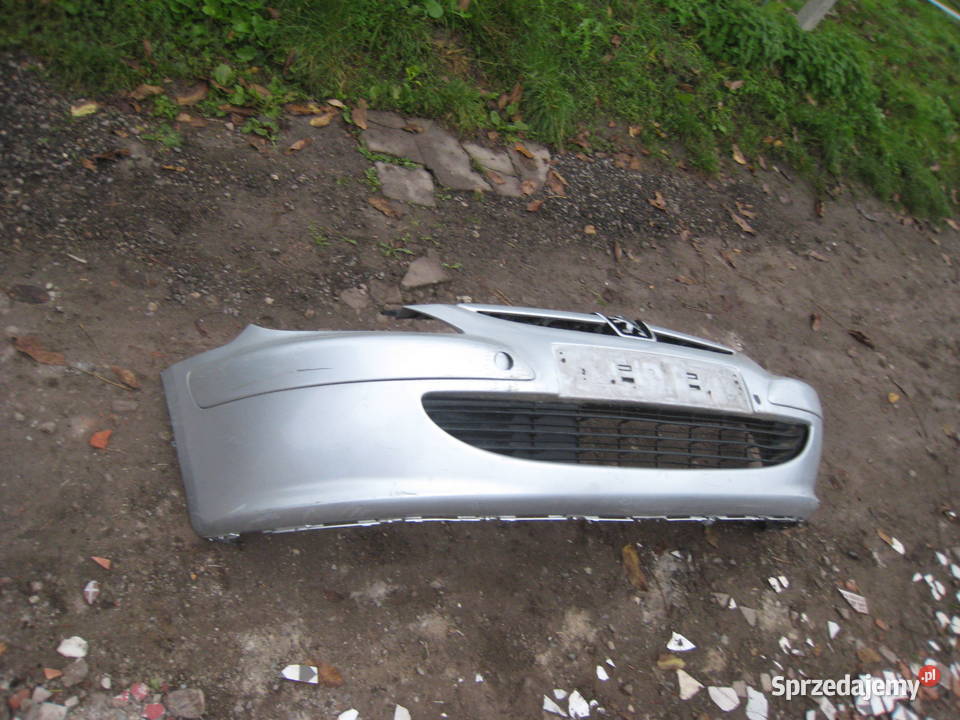 Zderzak przedni przód Peugeot 307 srebrny Kraków sprzedam