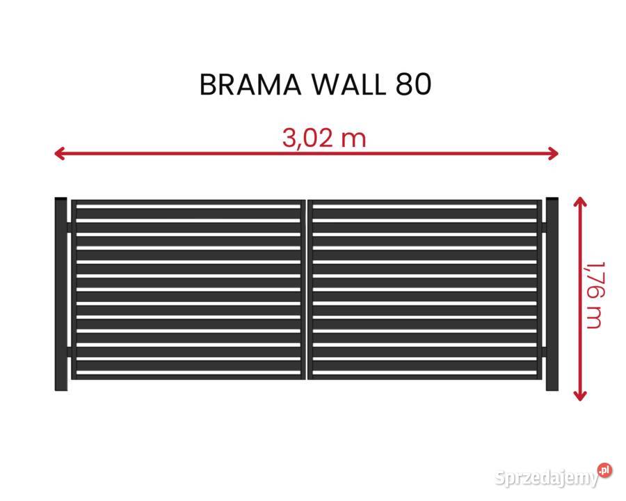 Brama Wall 80 302m176m Antracyt Zamość