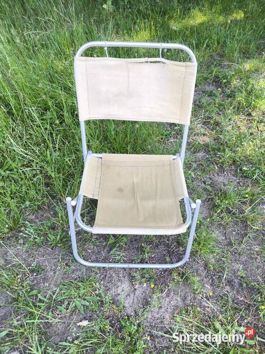 Krzesełko wędkarskie retro vintage z okresu PRL Turystyka Radomsko