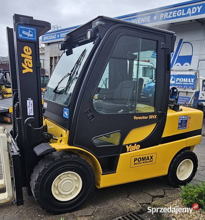 YALE GLP50VX 2013r LPG UDŹWIG 5T Wózki widłowe wielkopolskie Oborniki
