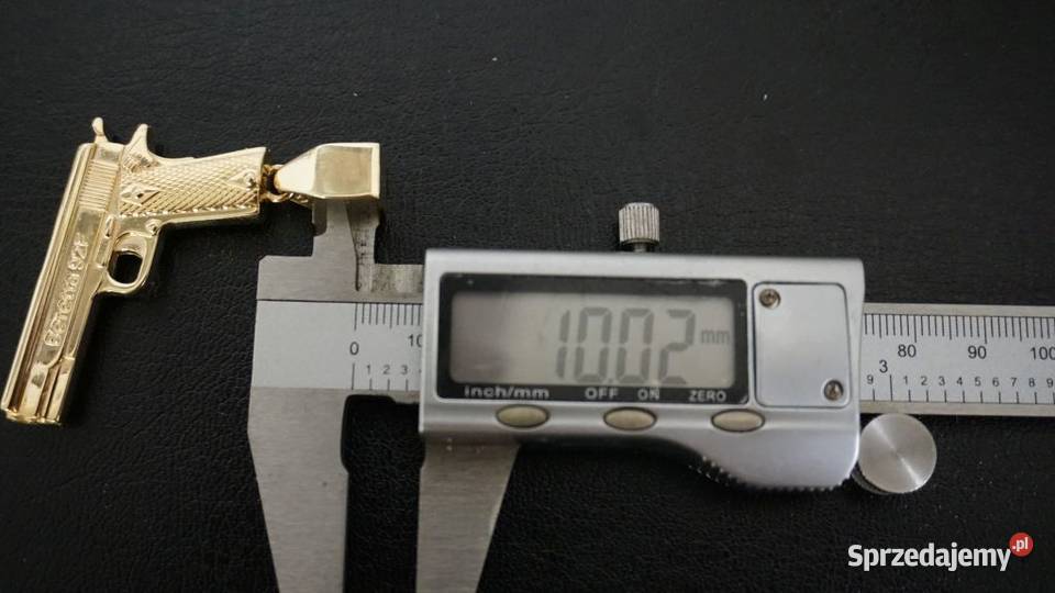 ZŁOTY WISIOREK ZAWIESZKA PISTOLET 20G złoto Warszawa sprzedam