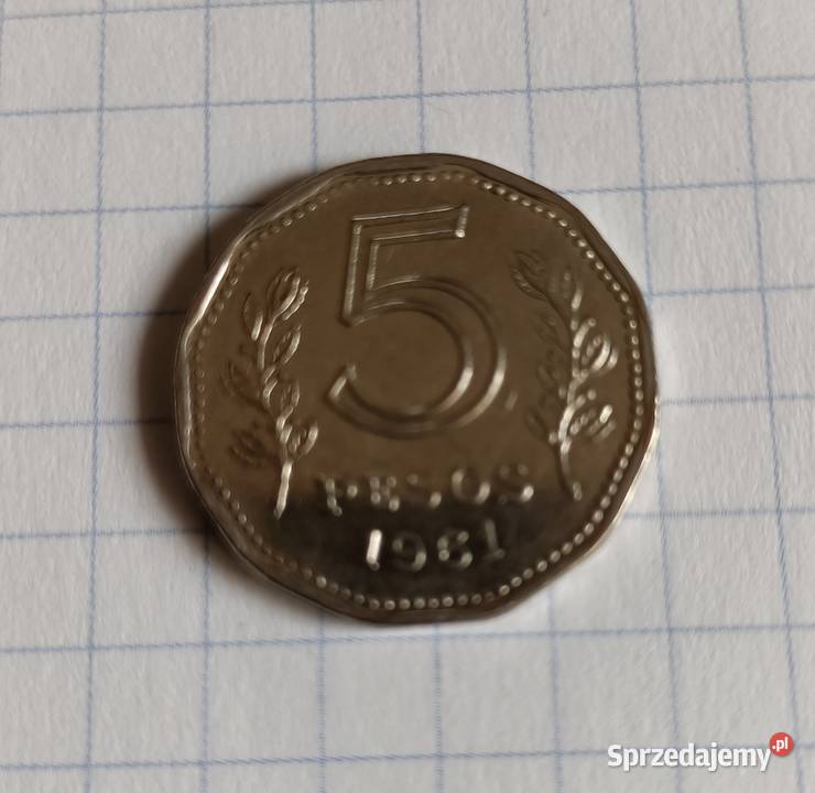 5 PESOS 1961 ARGENTYNA Piszczac sprzedam