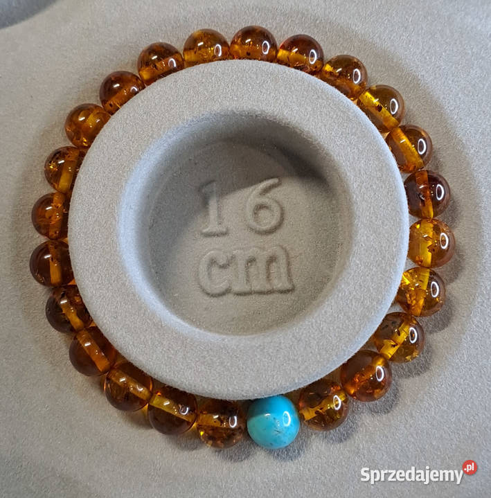 Bransoletka z bursztynu bursztyn bałtycki kulka mazowieckie Warszawa