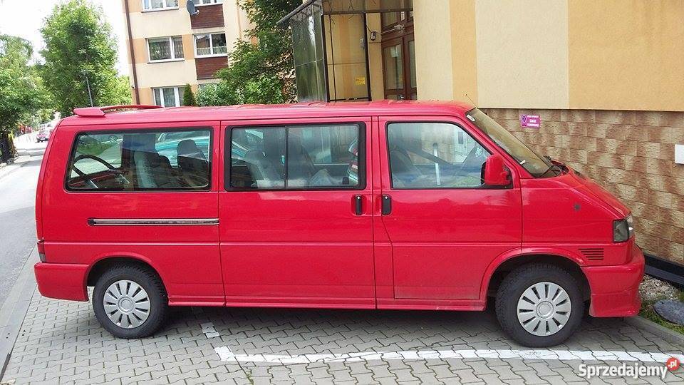 volkswagen transportet t4 9 osobowy czerwony Transporter Zakopane