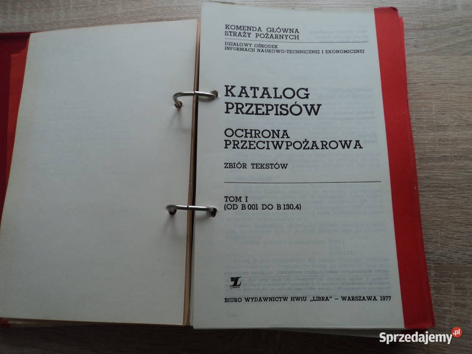 Katalog przepisów komendy głównej straży pożarne Nowy Sącz