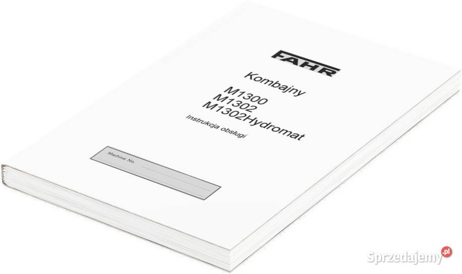 Instrukcja obsługi Deutz Fahr M1300 M1302 M1302H Szamotuły