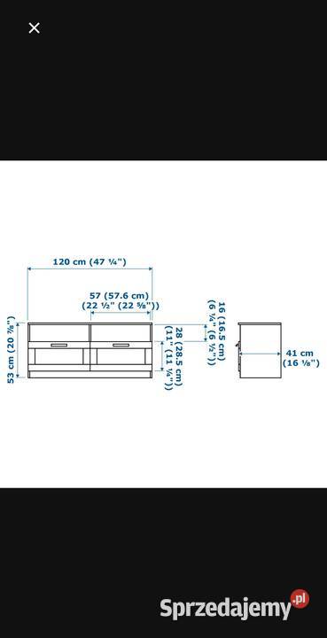 Szafka RTV 120cm Klecie