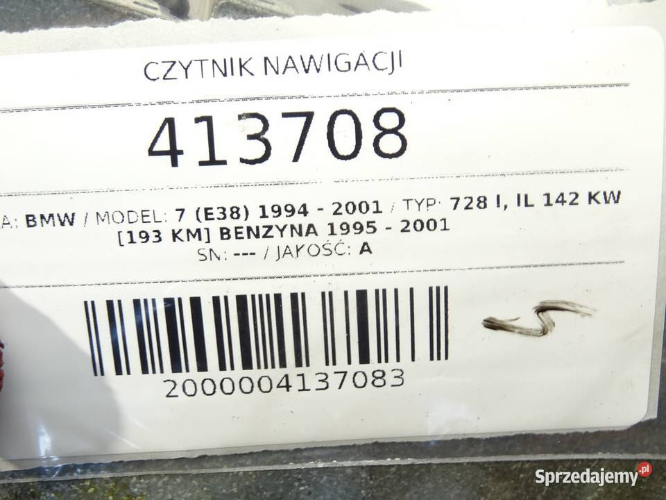 CZYTNIK NAWIGACJI BMW E38 9401 podkarpackie sprzedam